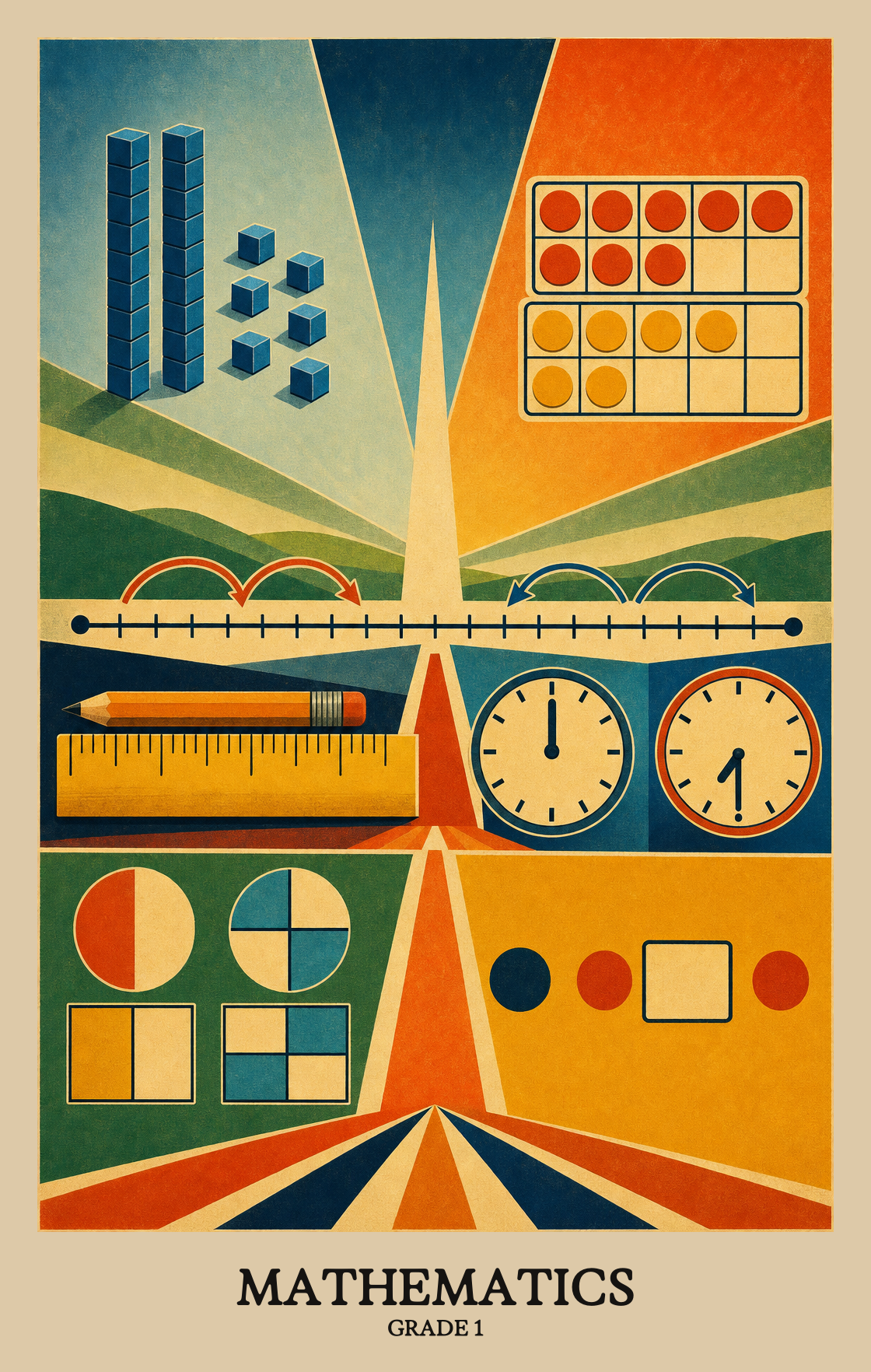 Illustration of what students learn in Grade 1 Mathematics