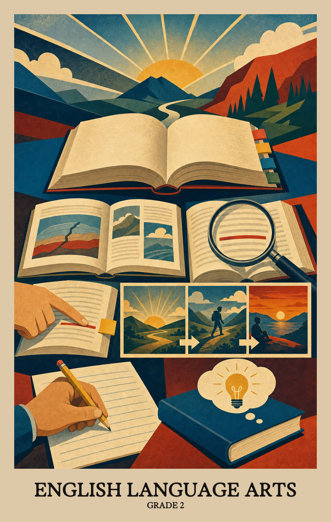 Illustration of what students learn in Grade 2 English Language Arts