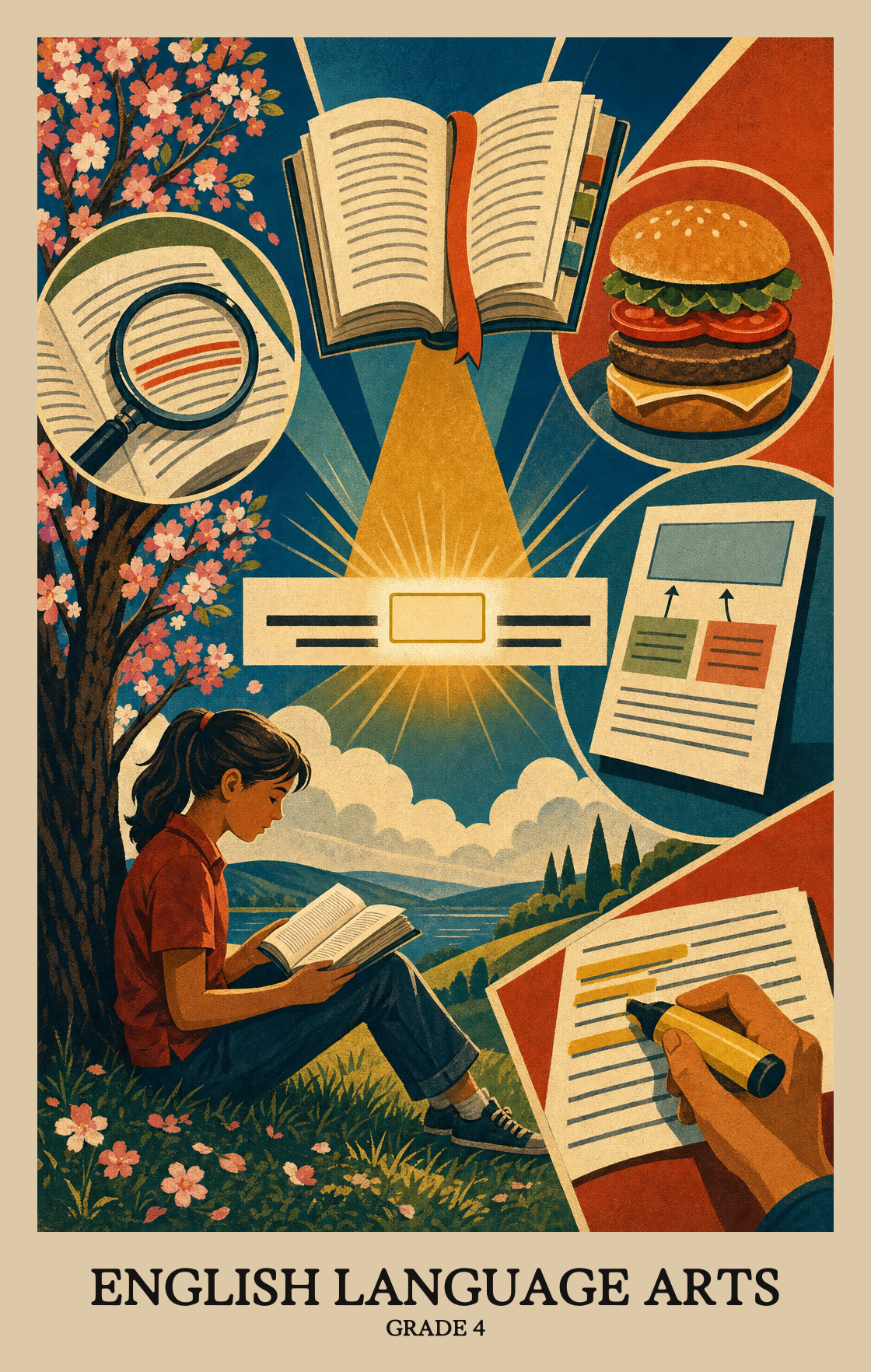 Illustration of what students learn in Grade 4 English Language Arts