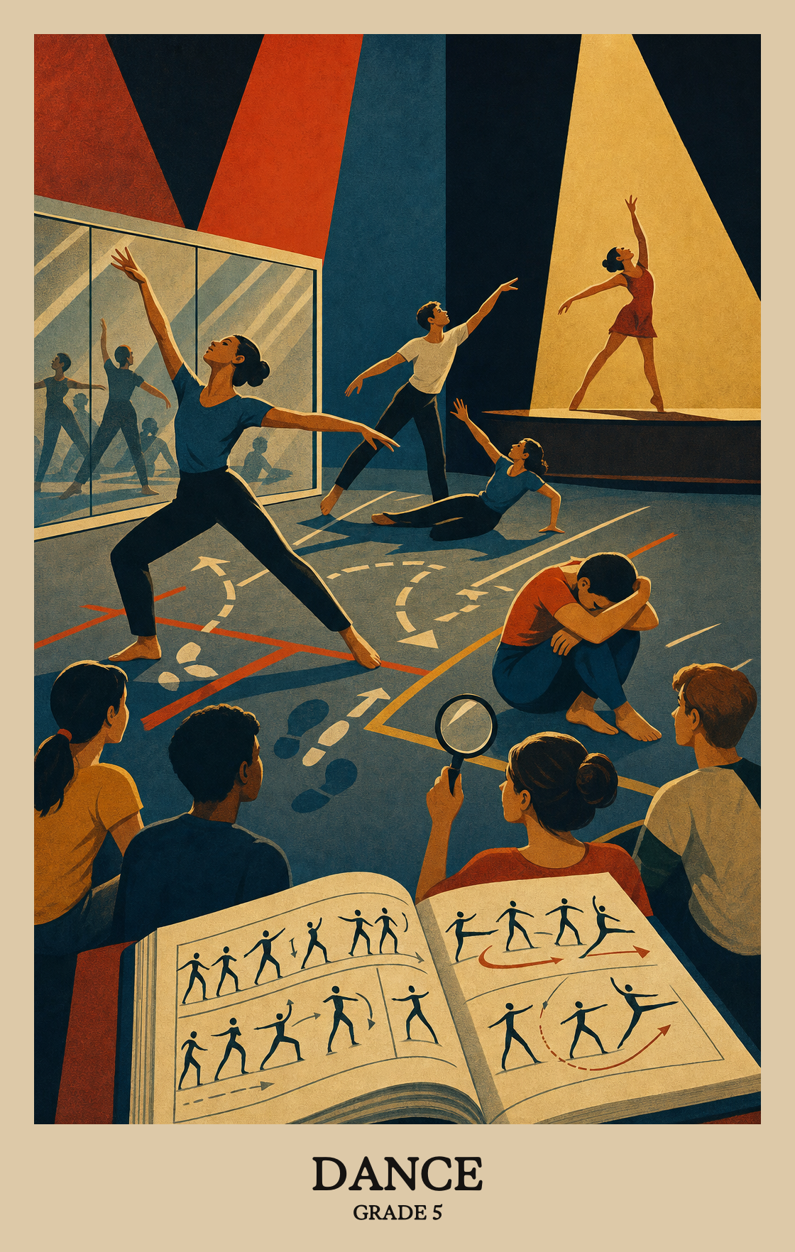 Illustration of what students learn in Grade 5 Arts: Dance