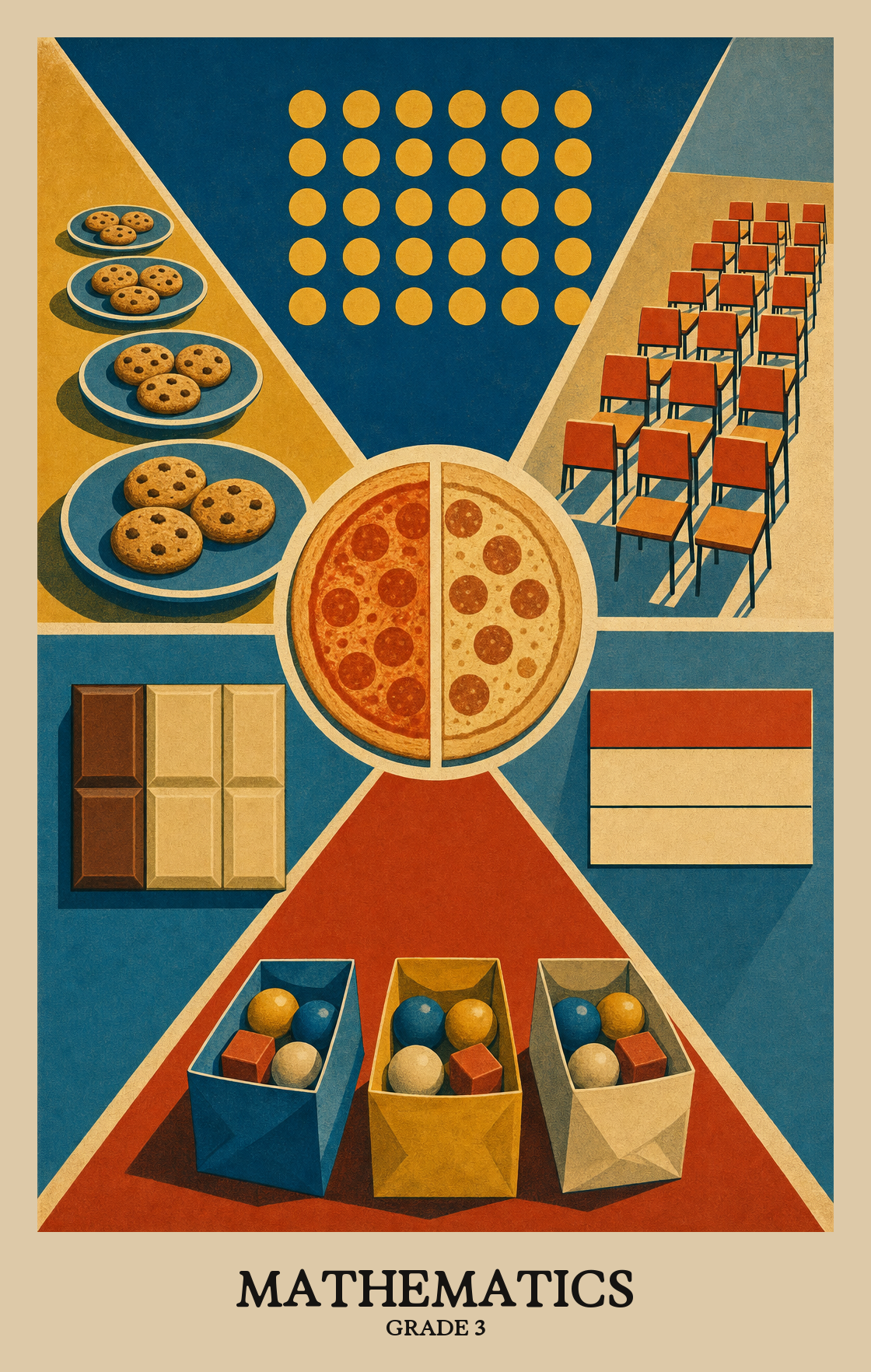 Illustration of what students learn in Grade 3 Mathematics