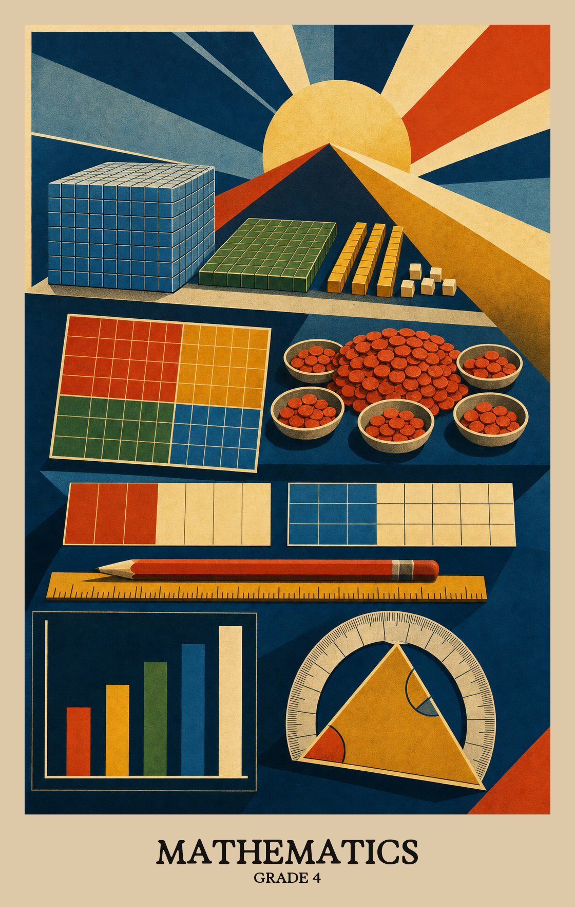 Illustration of what students learn in Grade 4 Mathematics