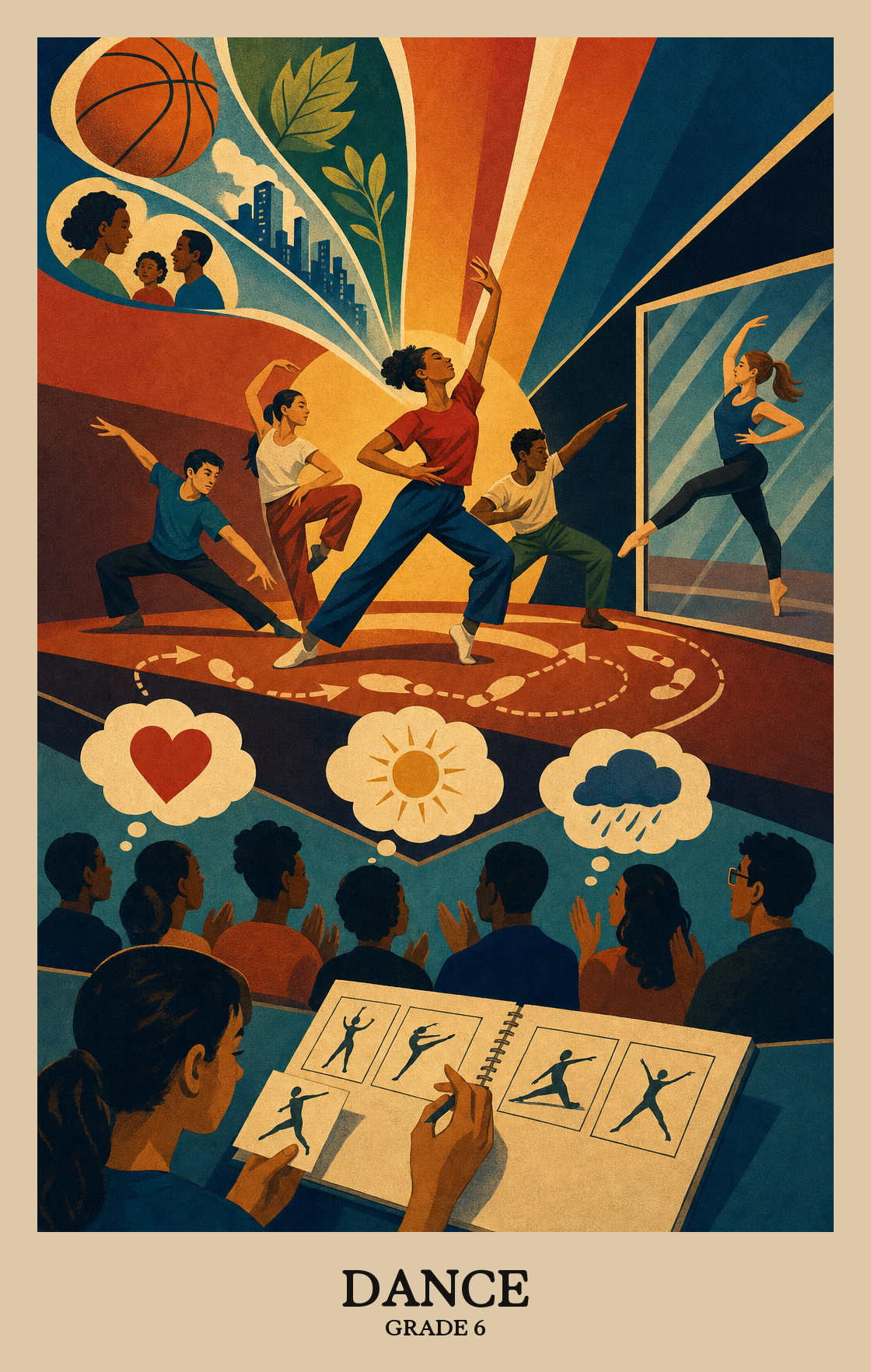 Illustration of what students learn in Grade 6 Arts: Dance