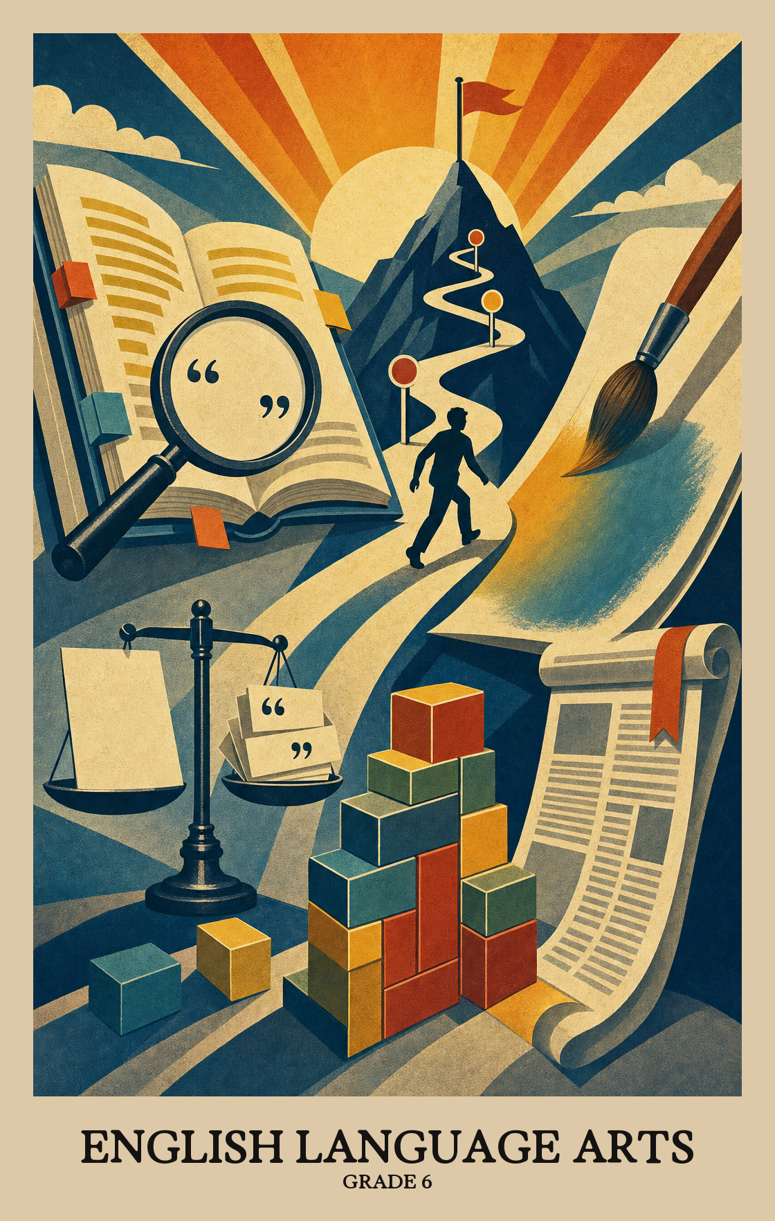 Illustration of what students learn in Grade 6 English Language Arts