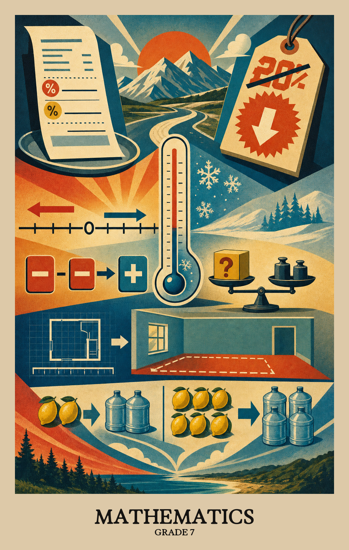 Illustration of what students learn in Grade 7 Mathematics