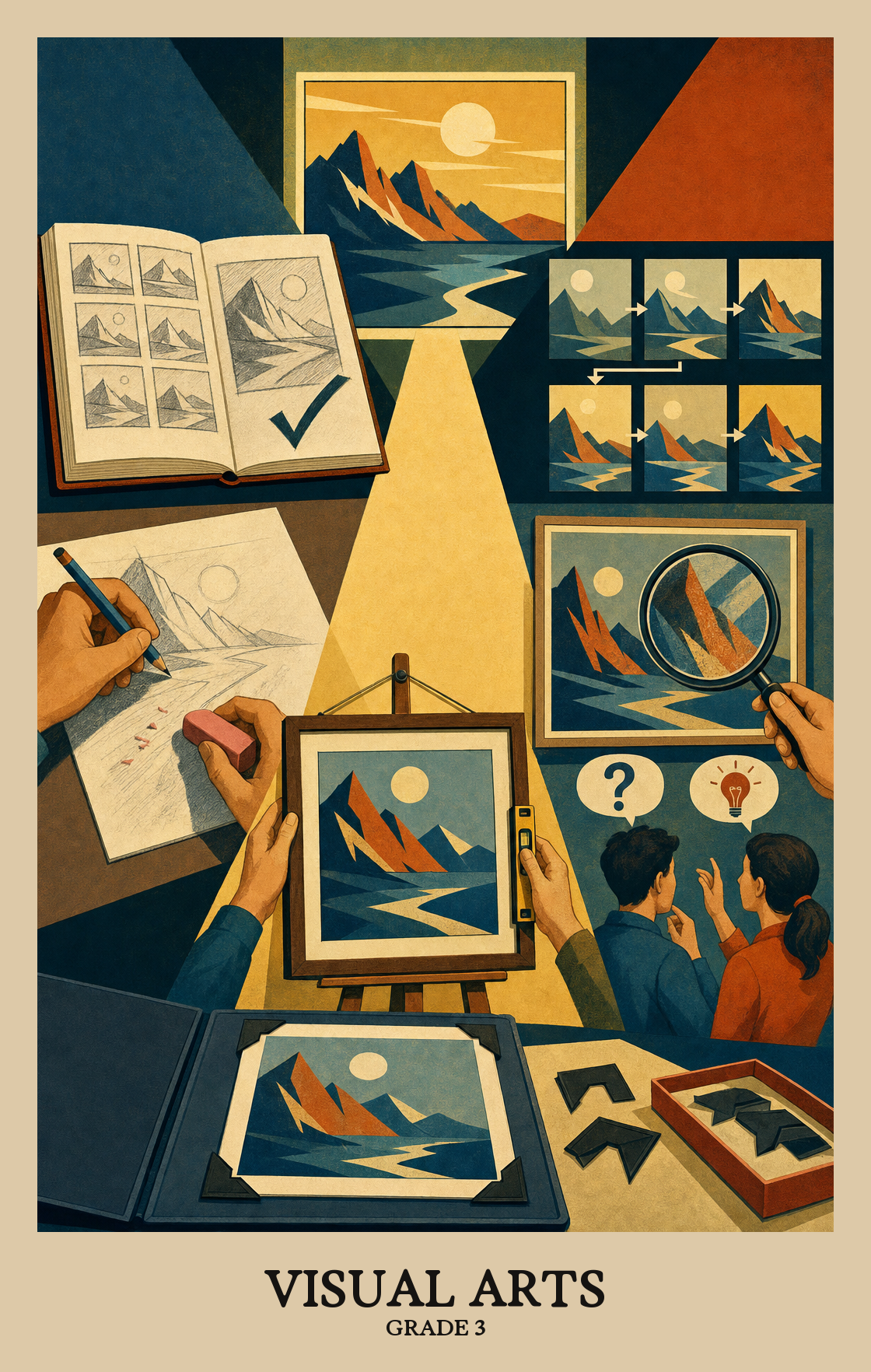 Illustration of what students learn in Grade 3 Arts: Visual Arts