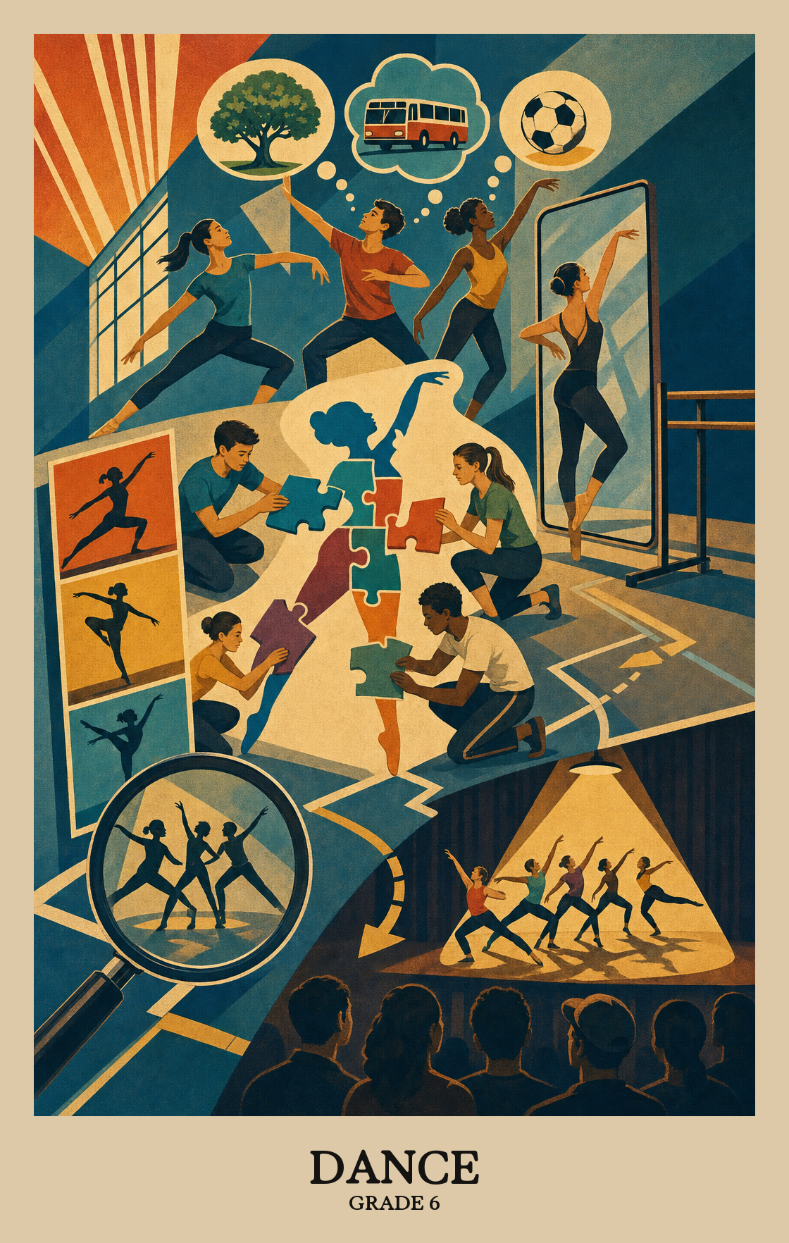 Illustration of what students learn in Grade 6 Arts: Dance