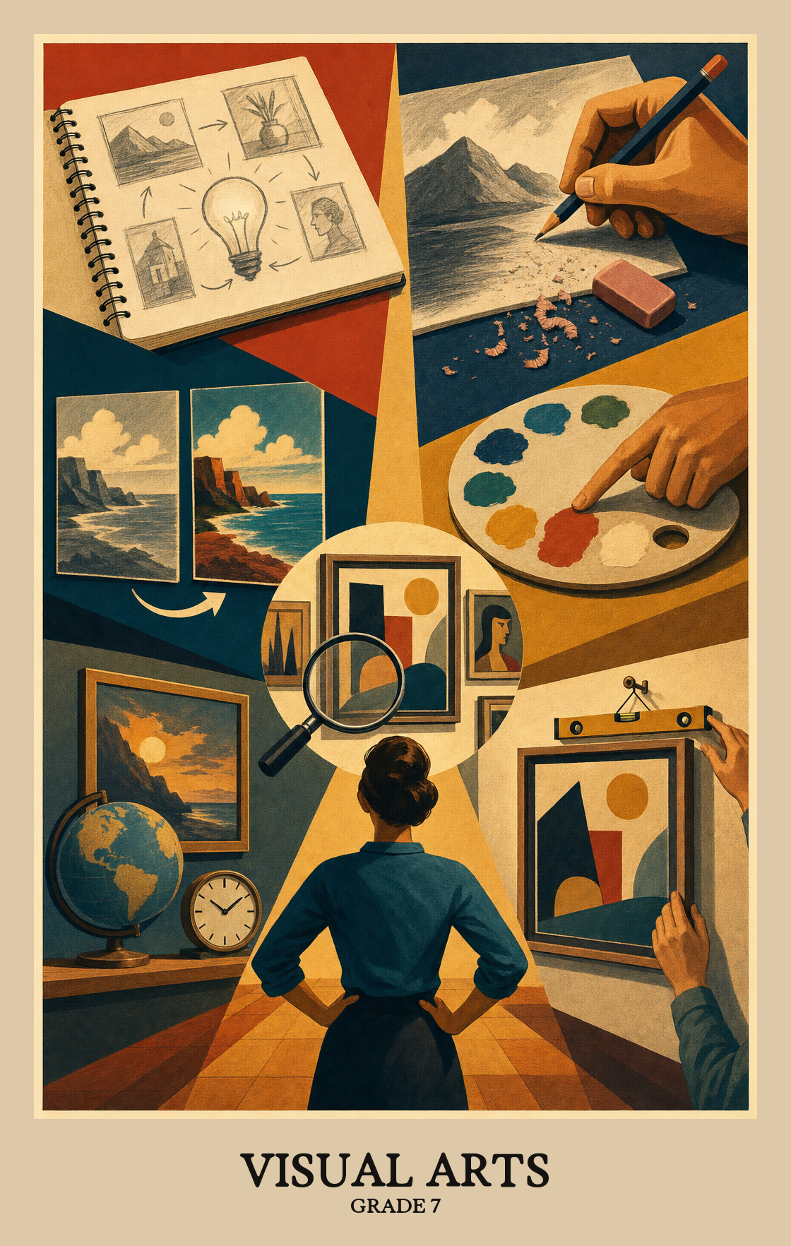 Illustration of what students learn in Grade 7 Arts: Visual Arts