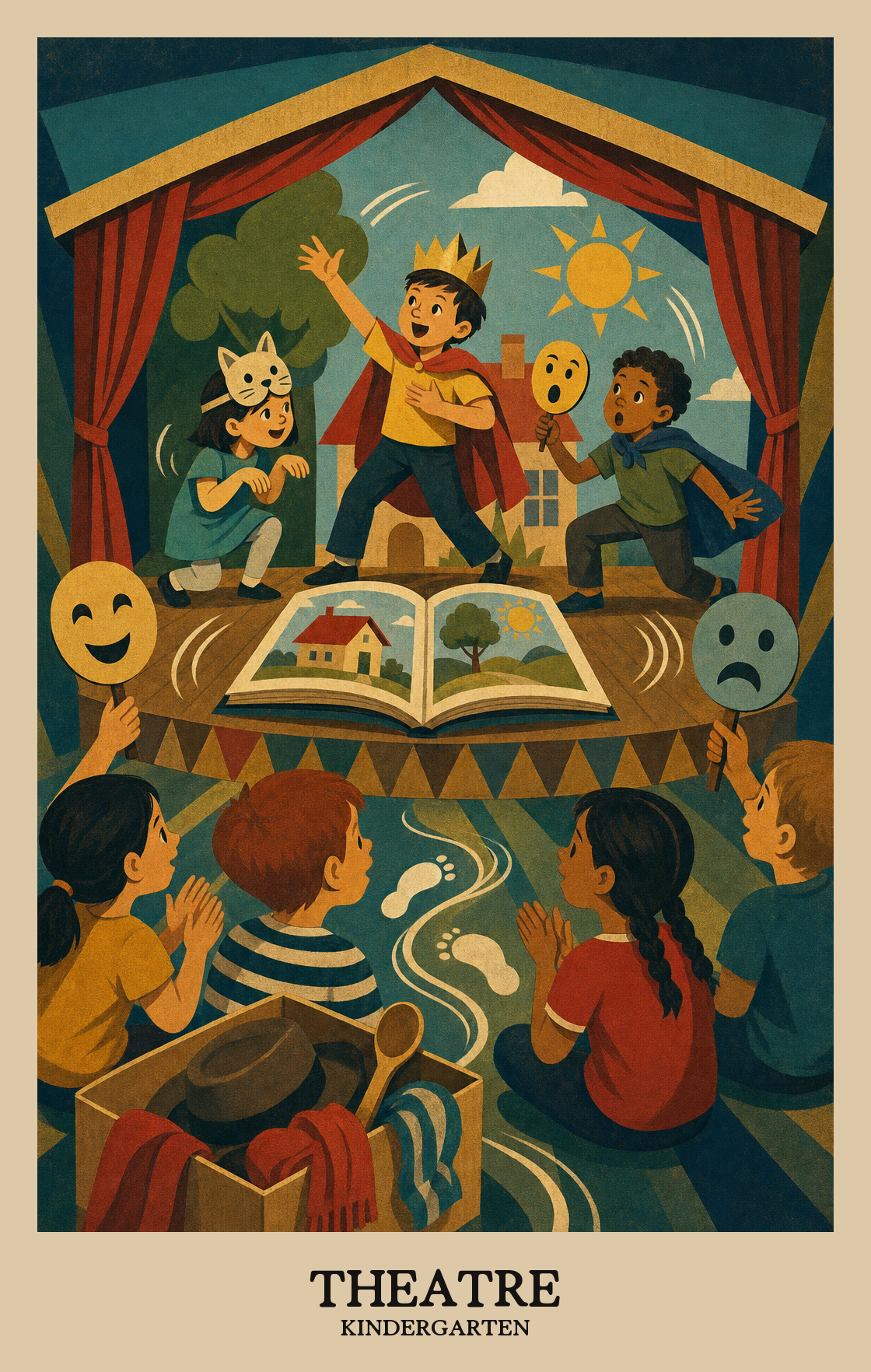 Illustration of what students learn in Kindergarten Arts: Theatre