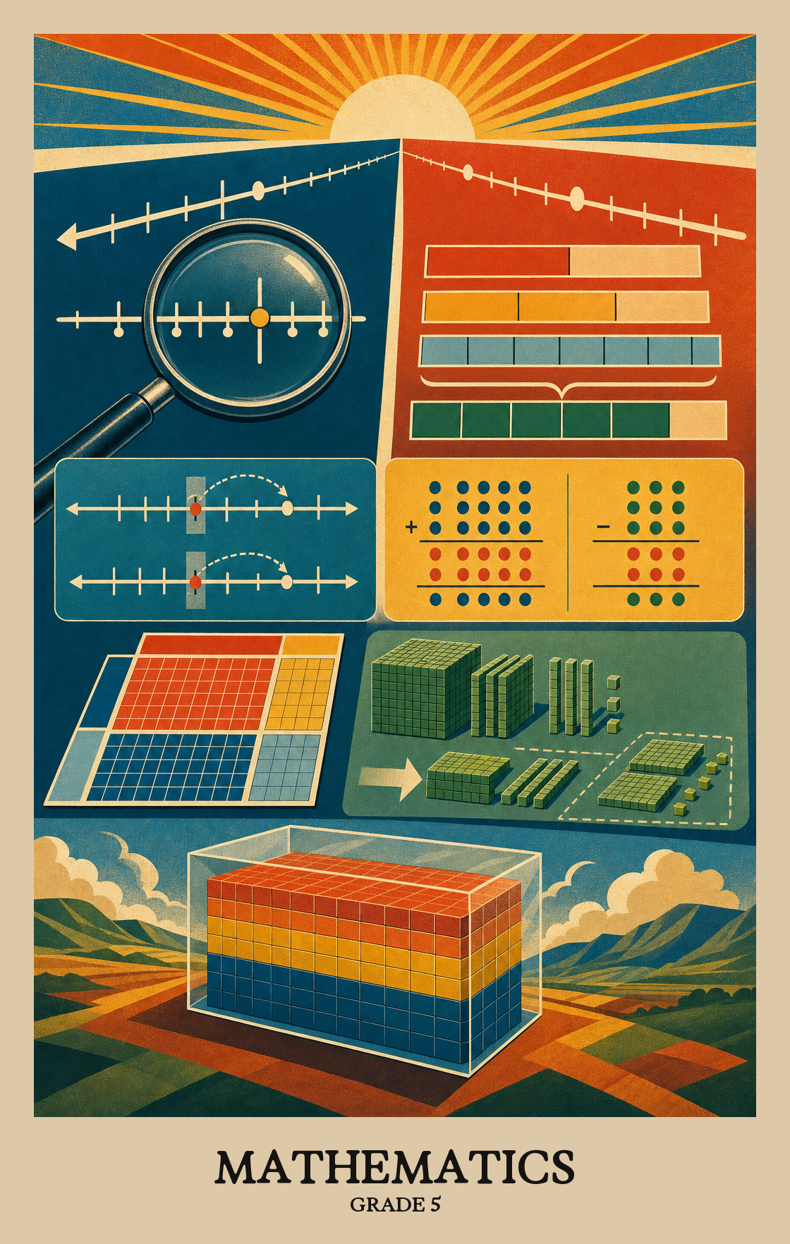 Illustration of what students learn in Grade 5 Mathematics