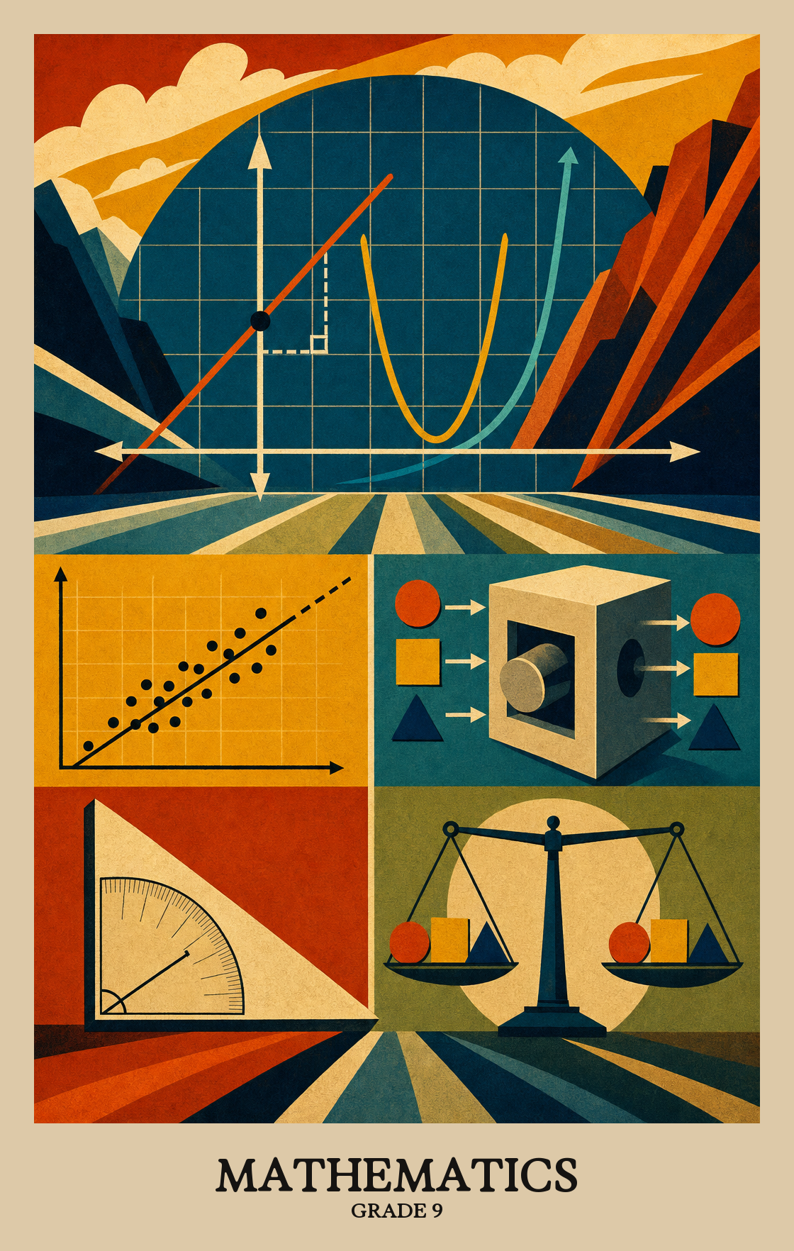Illustration of what students learn in Grade 9 Mathematics