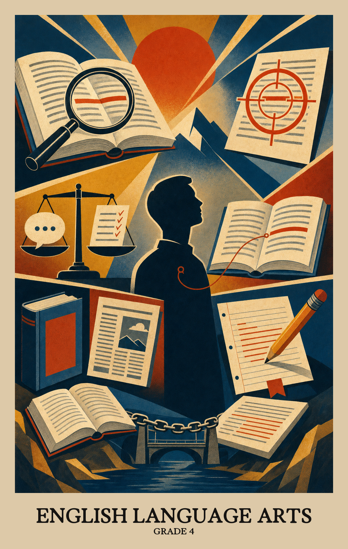 Illustration of what students learn in Grade 4 English Language Arts