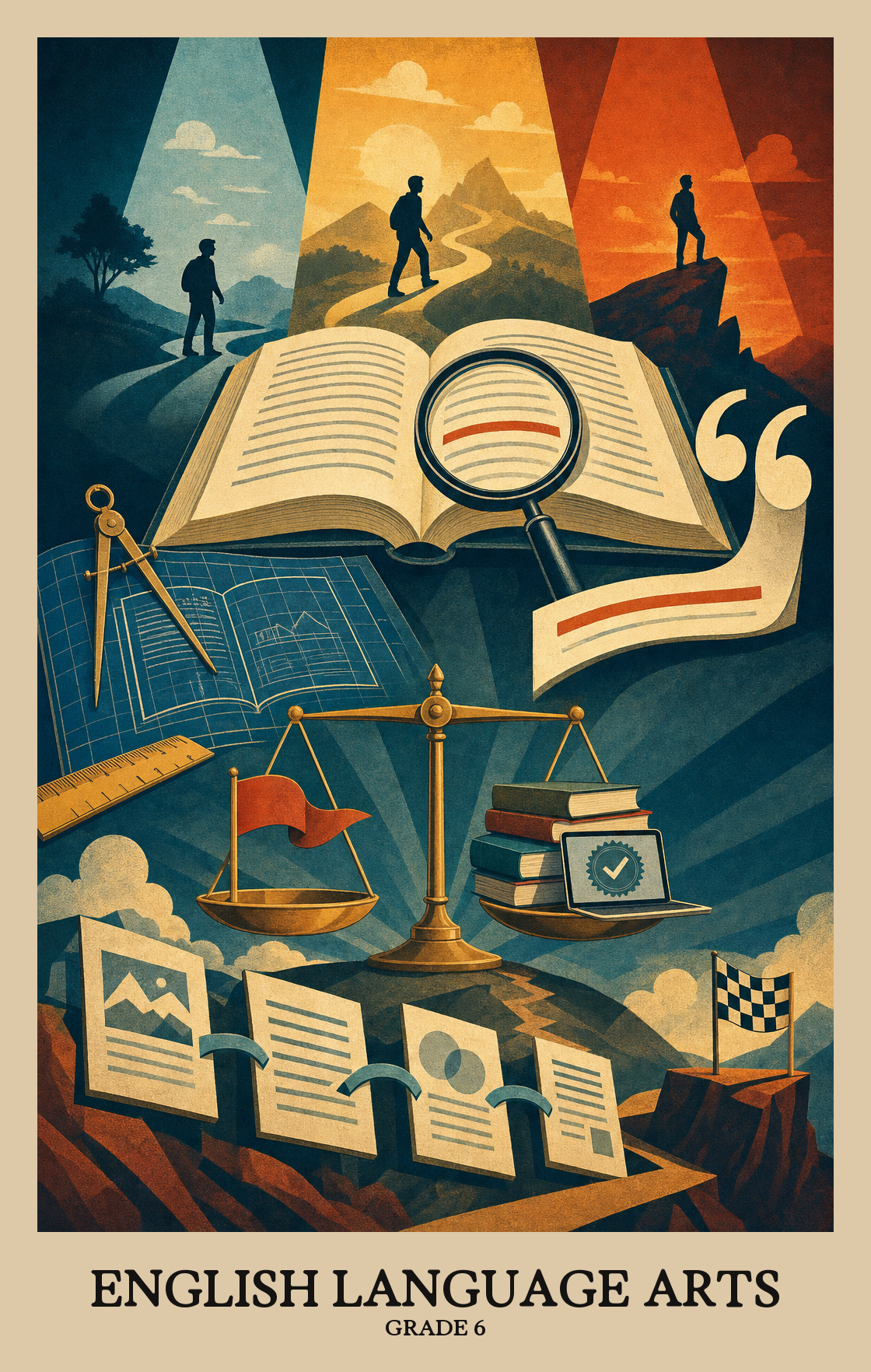 Illustration of what students learn in Grade 6 English Language Arts