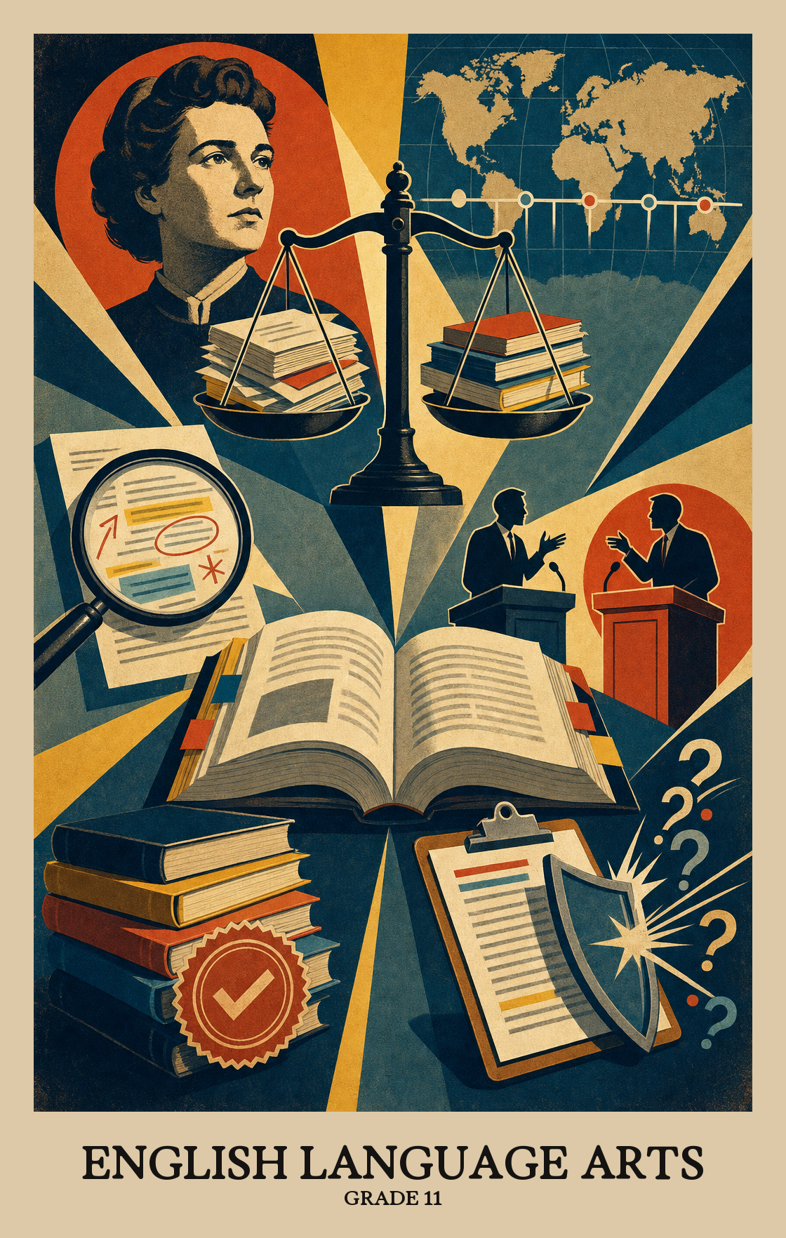 Illustration of what students learn in Grade 11 English Language Arts