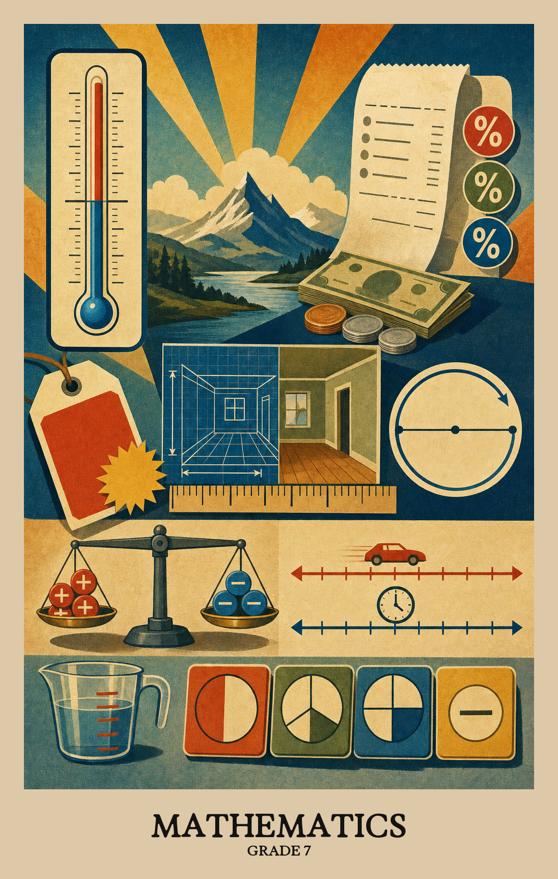Illustration of what students learn in Grade 7 Mathematics