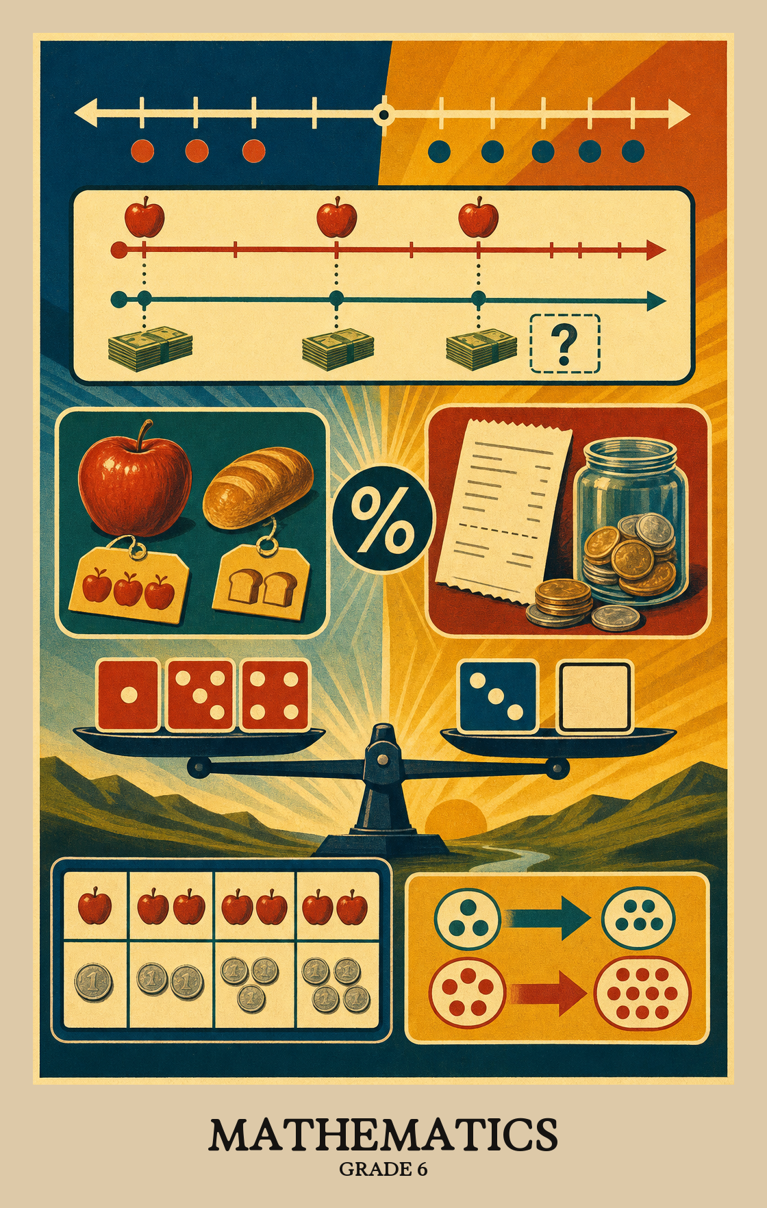 Illustration of what students learn in Grade 6 Mathematics