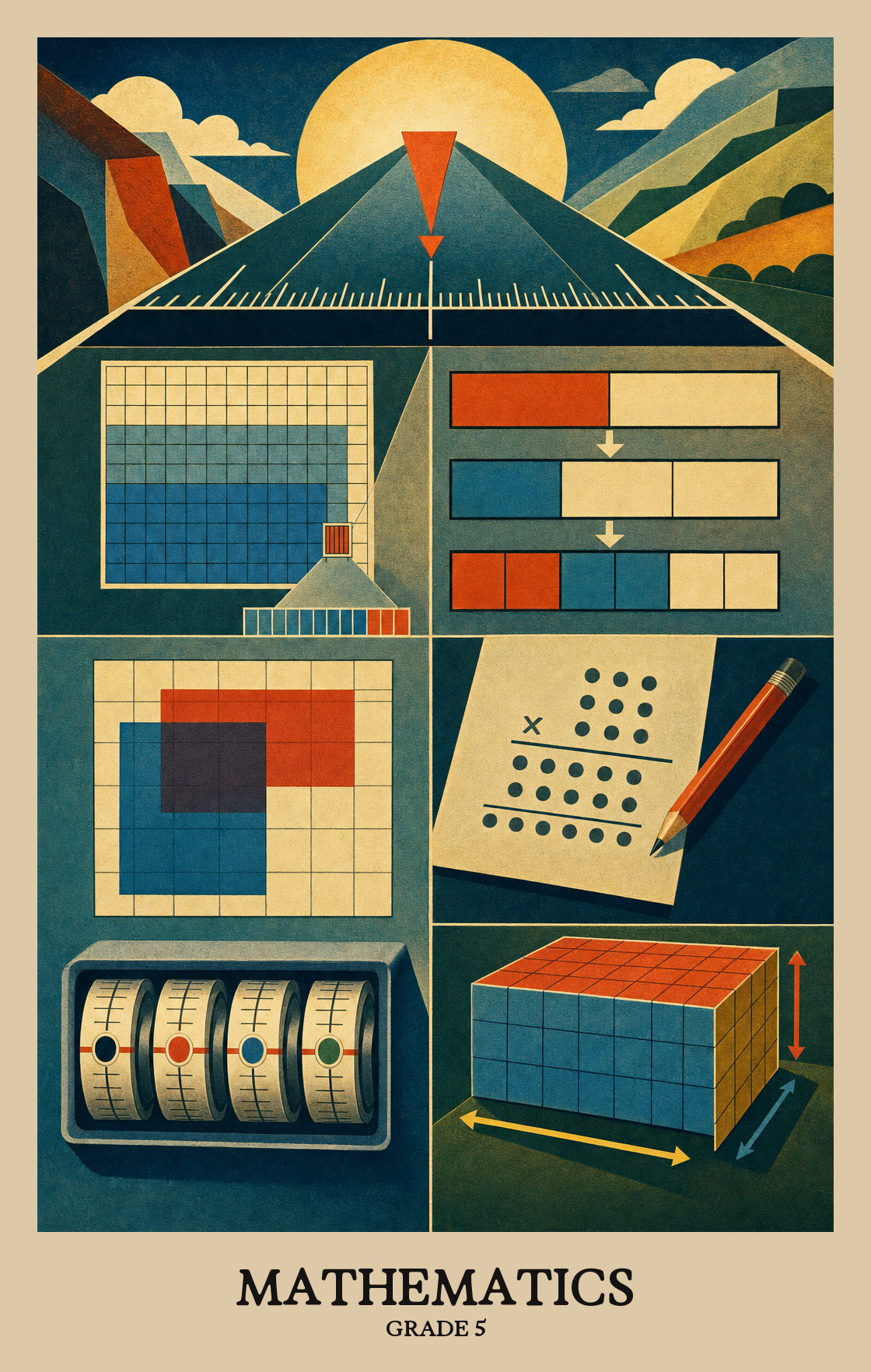 Illustration of what students learn in Grade 5 Mathematics