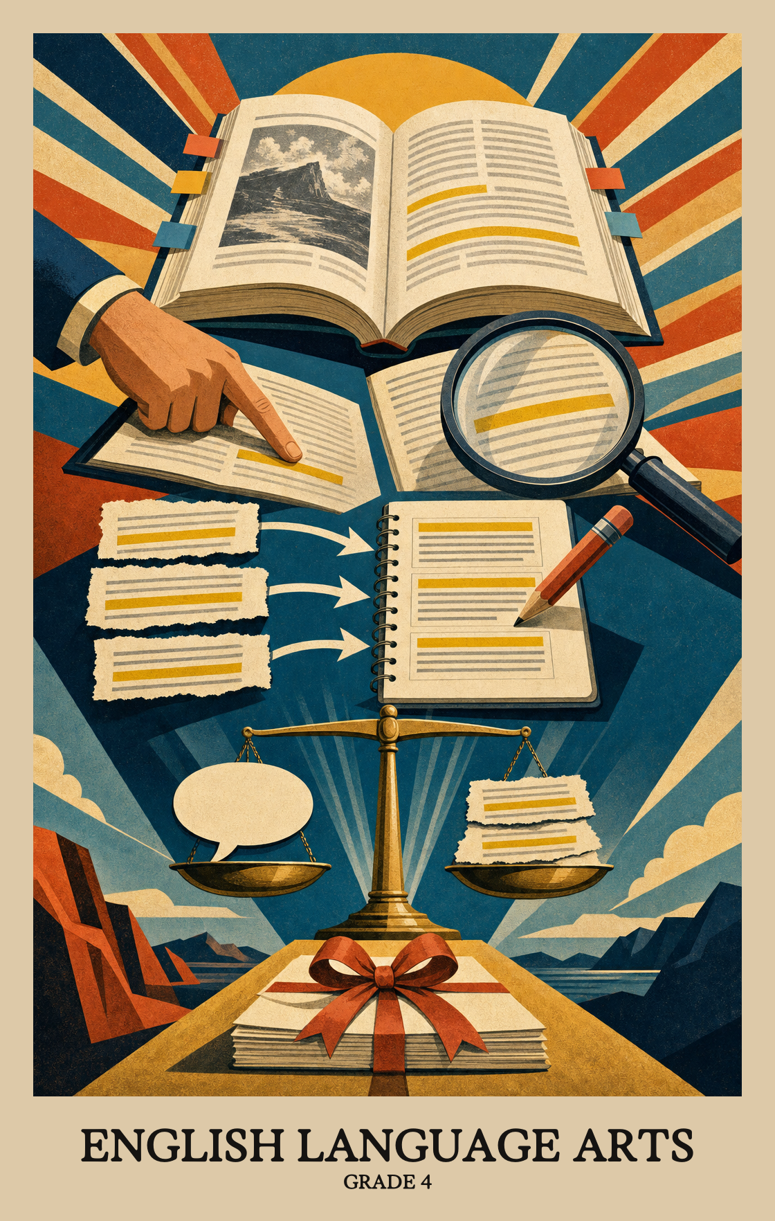 Illustration of what students learn in Grade 4 English Language Arts
