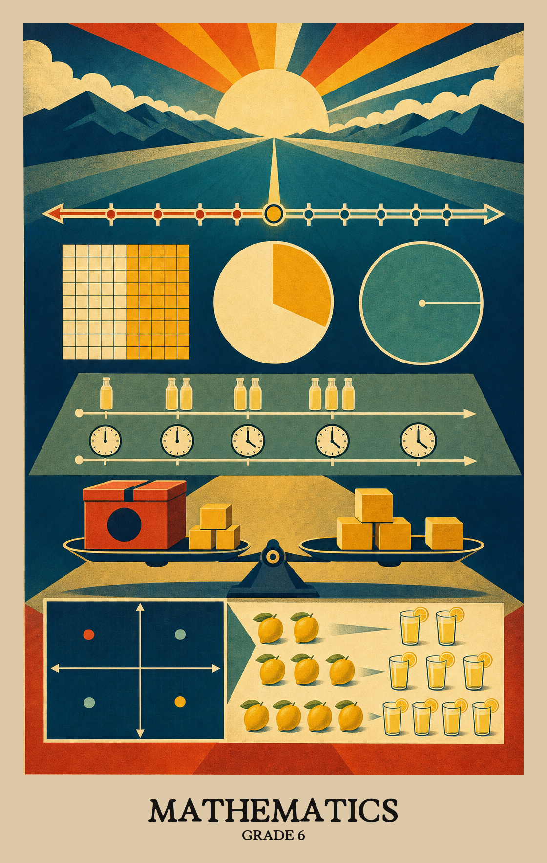 Illustration of what students learn in Grade 6 Mathematics