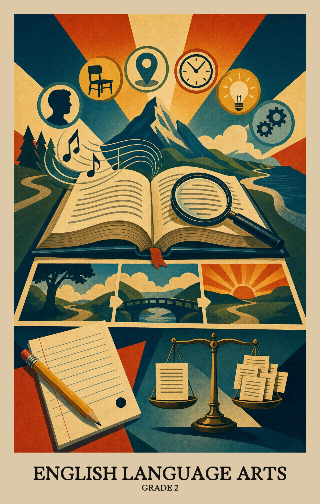 Illustration of what students learn in Grade 2 English Language Arts