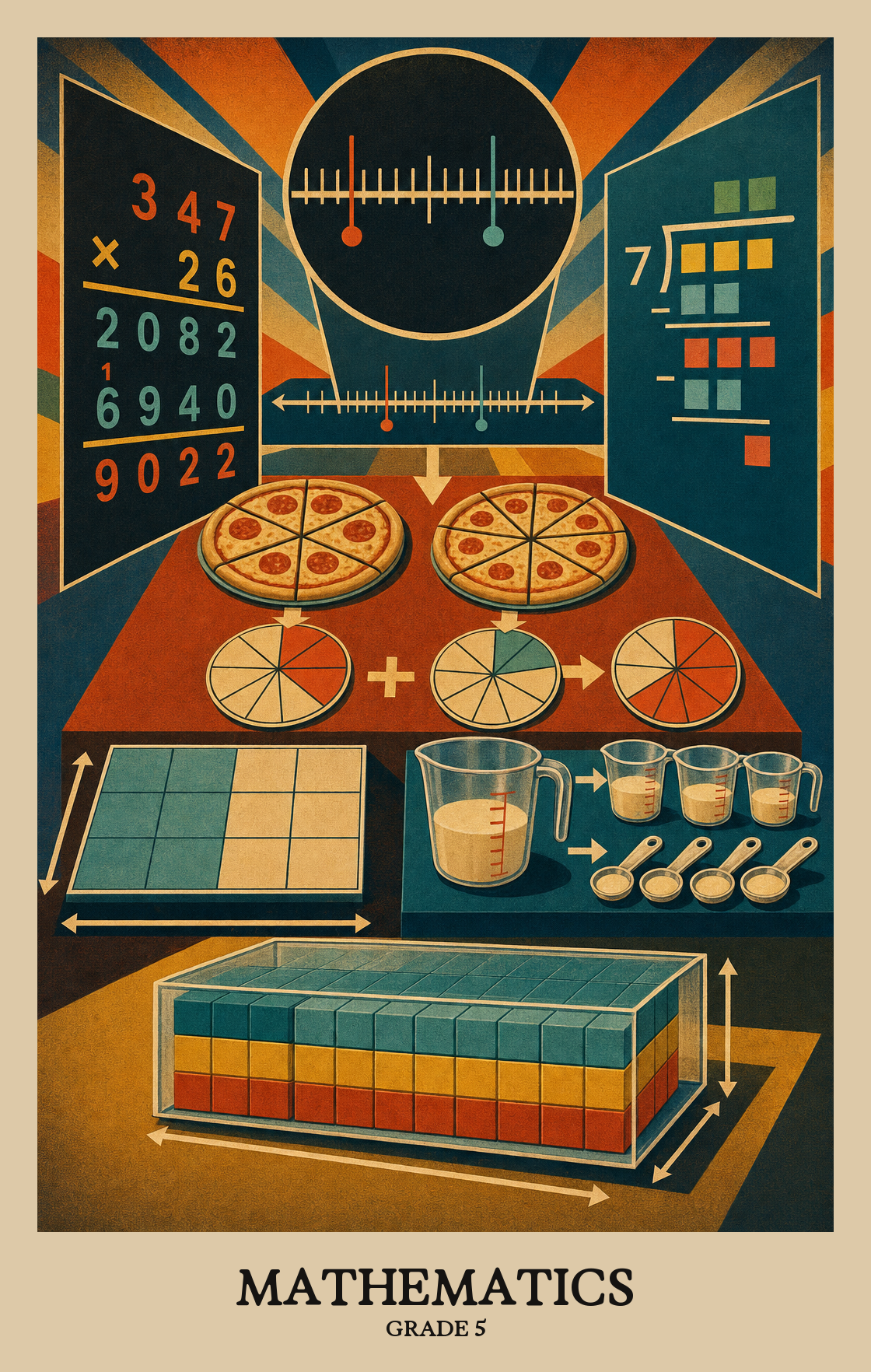 Illustration of what students learn in Grade 5 Mathematics